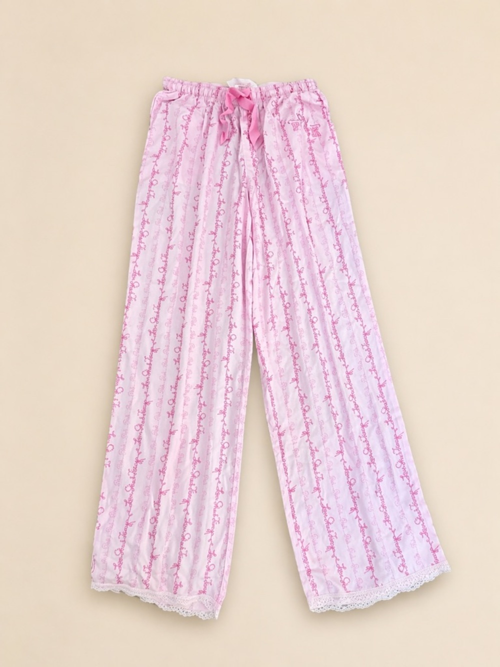 Pink x LoveShackFancy PJ pants